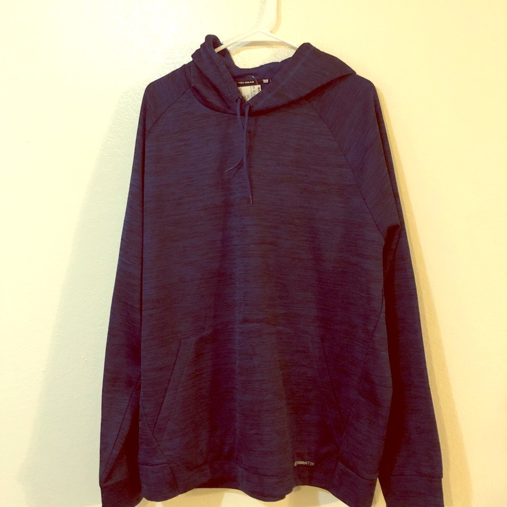 Blue men’s hooded sweatshirt